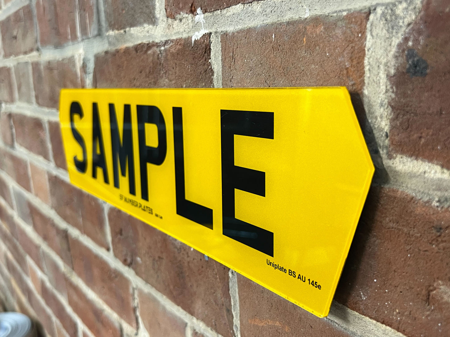 Hex Style Number Plates