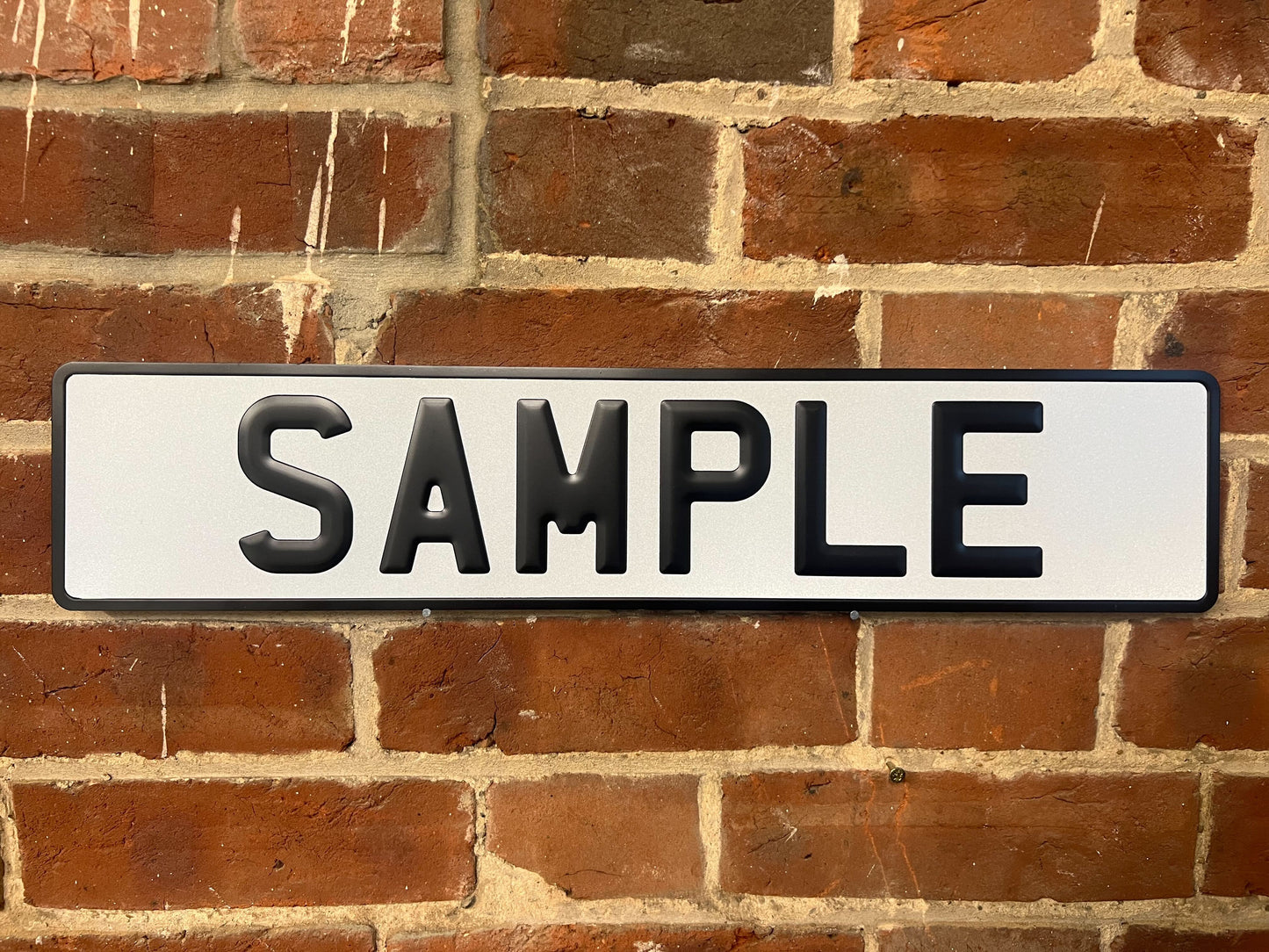 Black & Silver Aluminium Pressed Plates -  12” x 8.5”