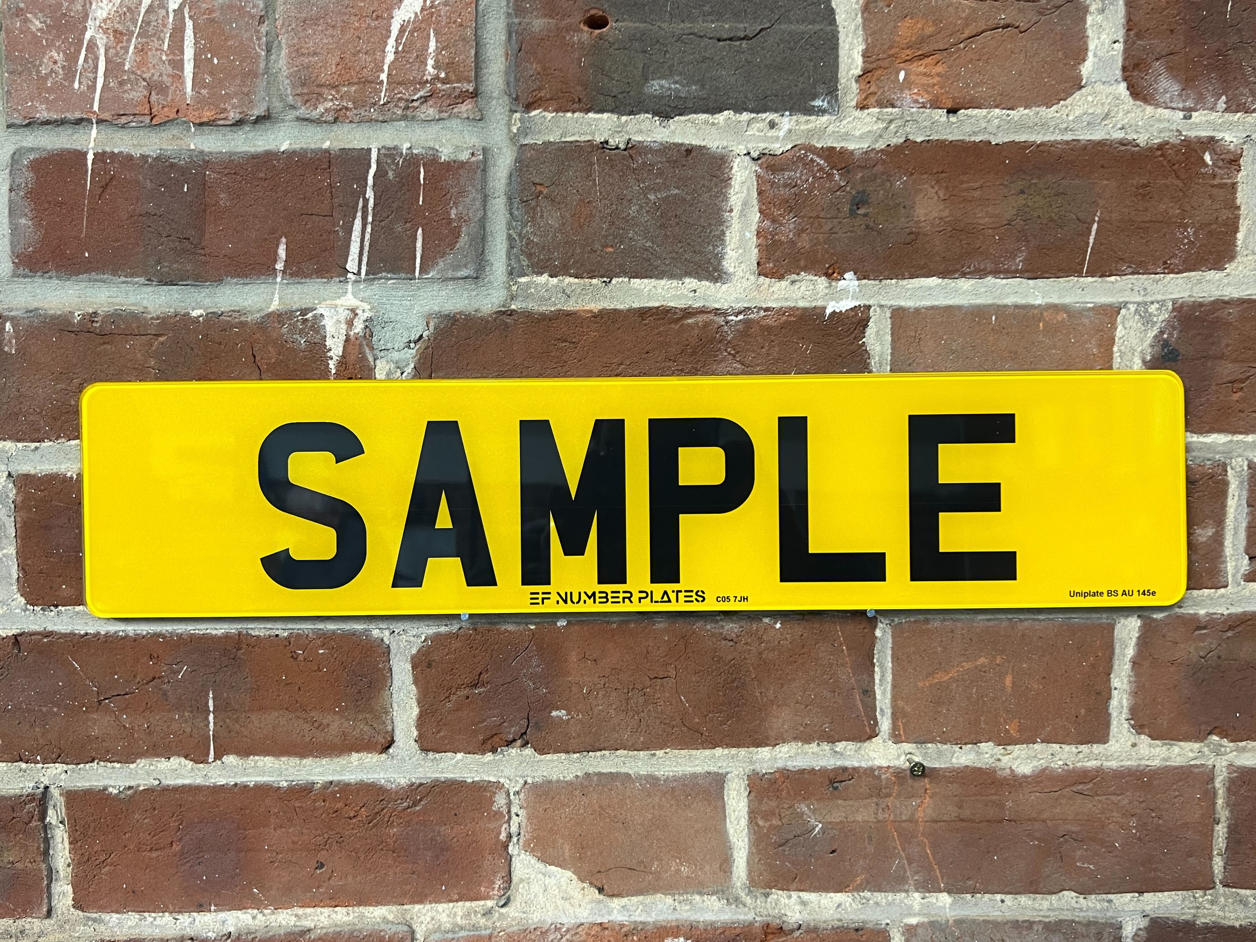 Standard Plate – EF Number Plates