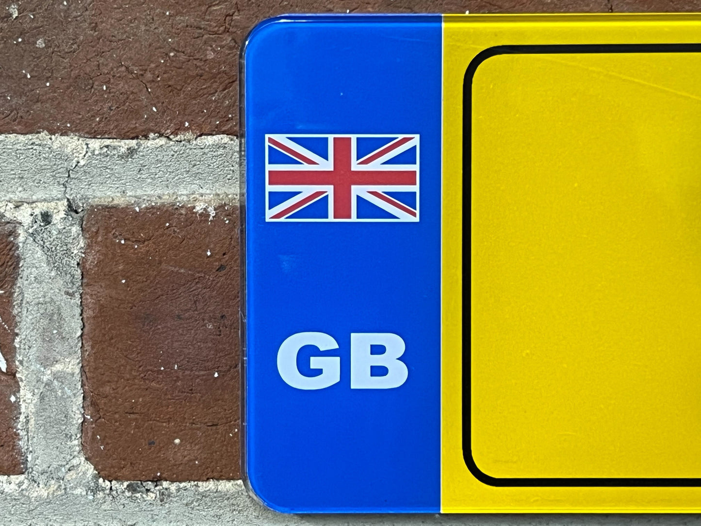 Standard Plate - Border and GB Union Flag