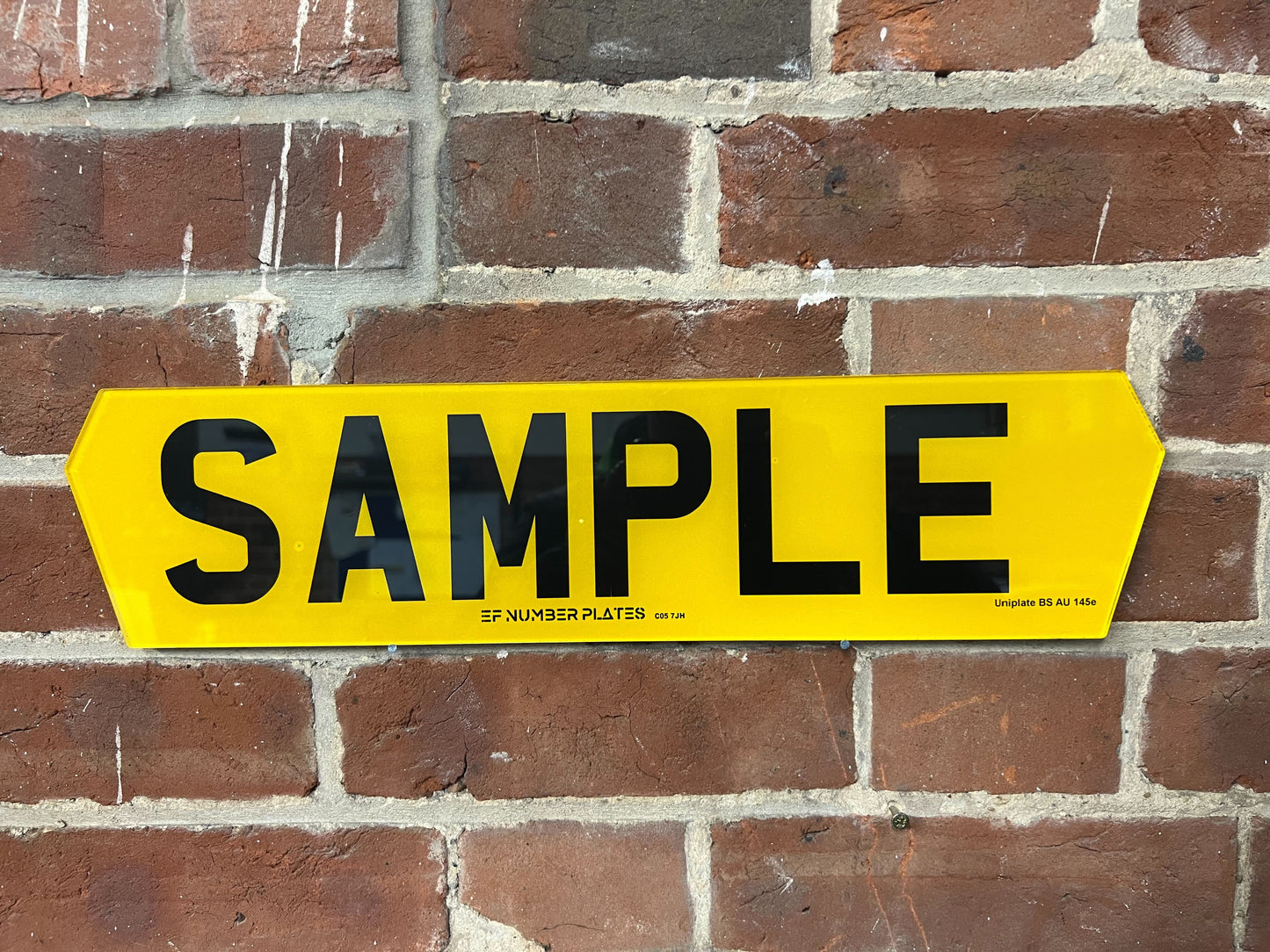 Hex Style Number Plates