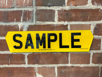 Hex Style Number Plates