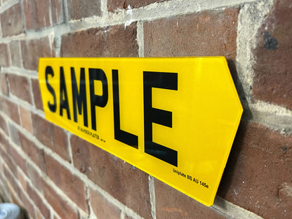 Hex Style Number Plates