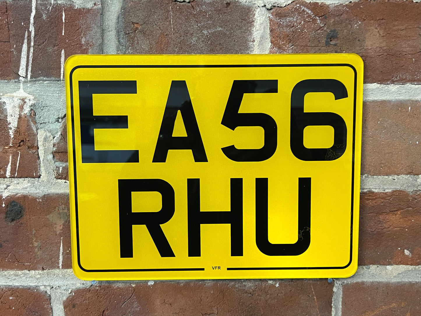 Rear Plate with border  - 7” x 9”