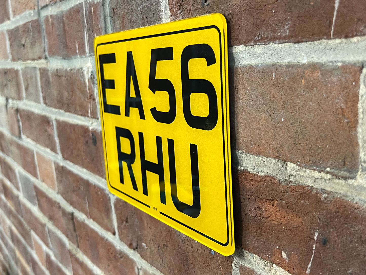 Rear Plate with border  - 7” x 9”