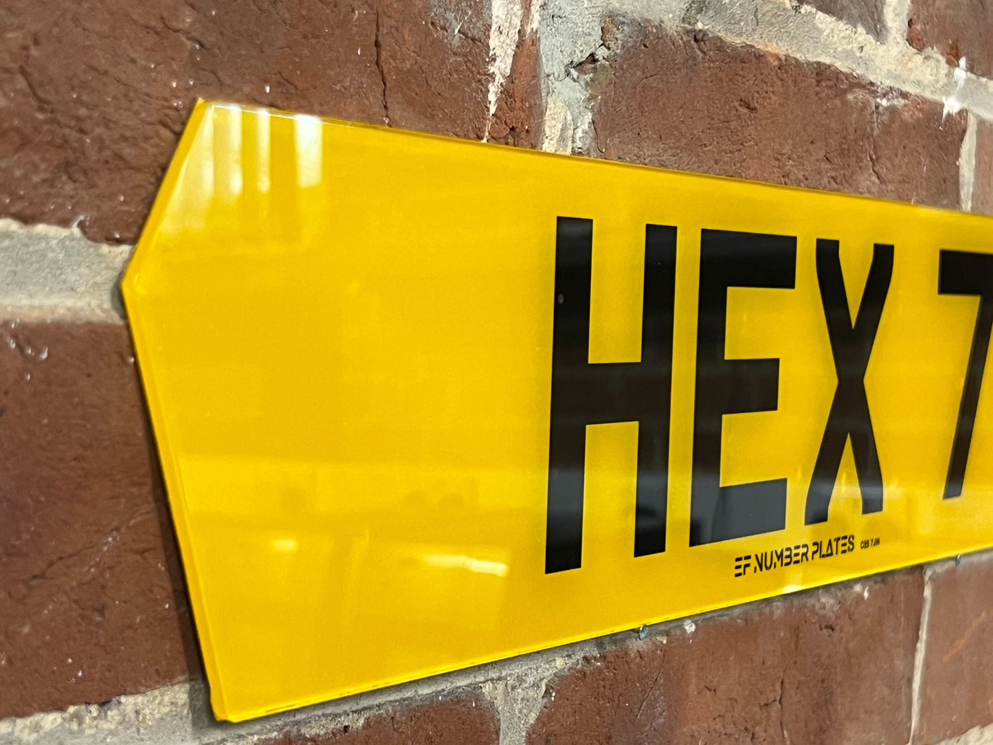 Hex 7 Digit -  Front and Rear